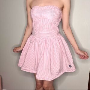 Abercrombie & Fitch women’s pink striped sundress